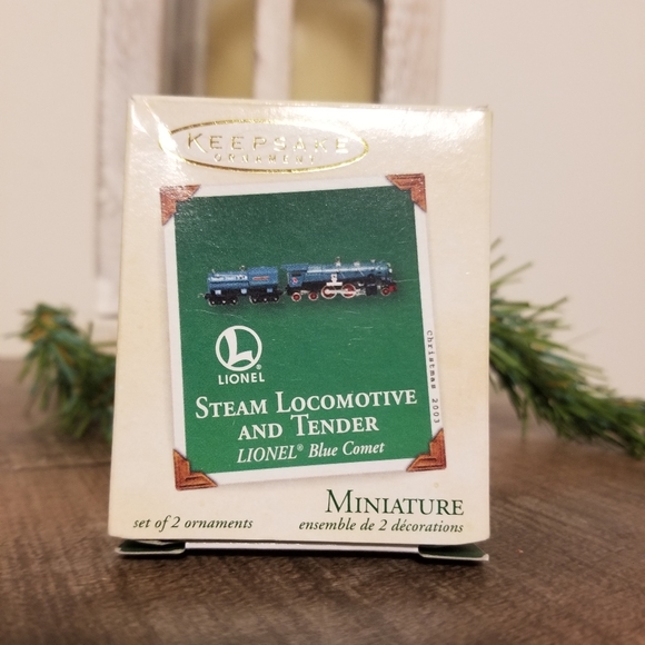 Lionel Steam Locomotive and Tender mini ornaments - Picture 2 of 4